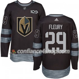 Adidas Maillot de Hockey Vegas Golden Knights Marc-Andre Fleury 29 1917-2017 100th Anniversary Noir Authentic - Homme